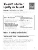 Lesson Plans for Value BUNDLES: Gender Equality & Respect